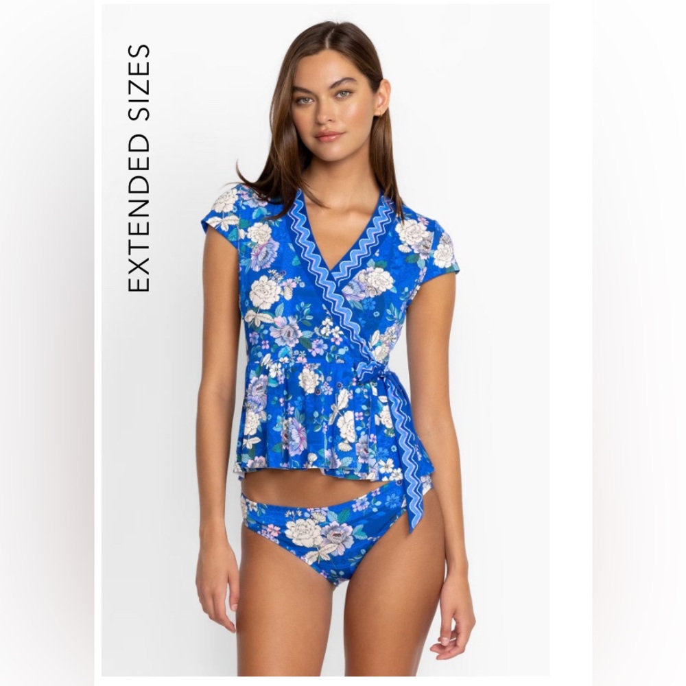 Johnny was Blue Dove wrapped Tankini set